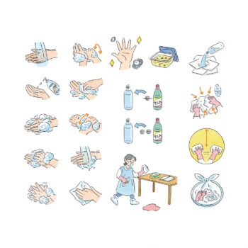 社会保険出版社『四季のけんこう』イラスト制作