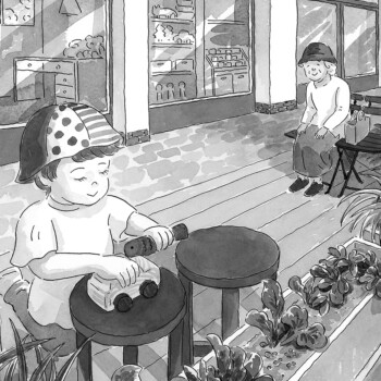 集英社「青春と読書」連載第3回挿絵